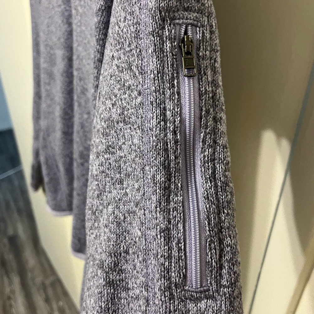 Purple Patagonia Fleece Quarter-zip Sweater - Picture 5 of 6
